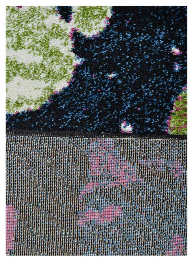 MACHINE MADE HEATSET POLYPROPYLENE AREA RUGS -Multicolor,Floral Design, [Rectangle] 8'x10'