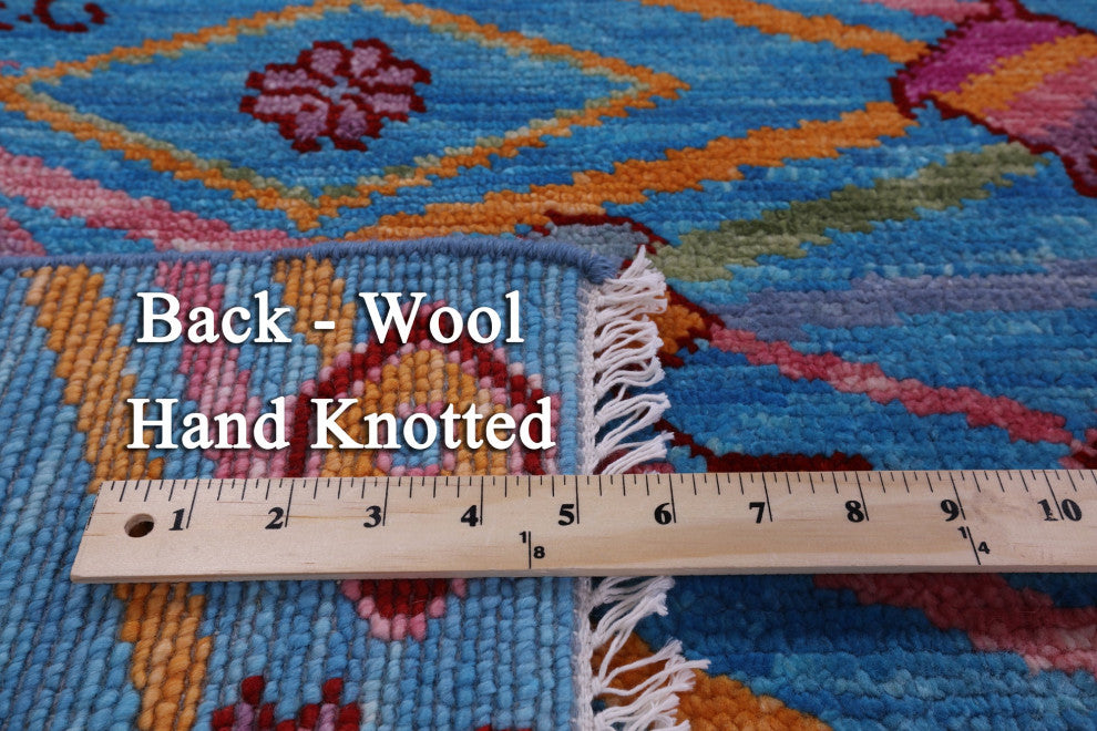 Moroccan Hand-Knotted Wool Rug 8' 0" X 10' 1" - Q15409