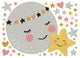 Moon And Star Peel And Stick Giant Wall Decals