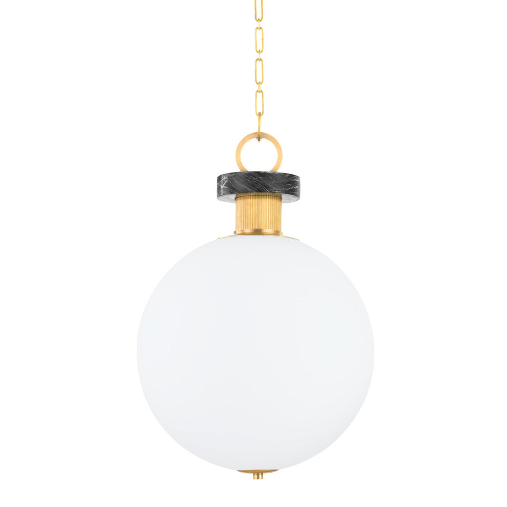 Haru 1 Light Large Pendant Vintage Brass