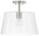 Capital Lighting, 246911BN, 14"Wx14"H 1-Light Semi-Flush or Pendant