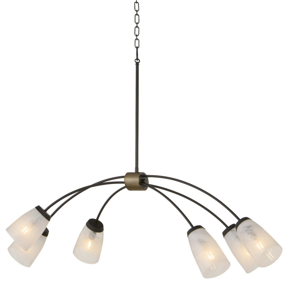 Quorum International 6877-6 Wallinger 6 Light 48 - Aged Brass