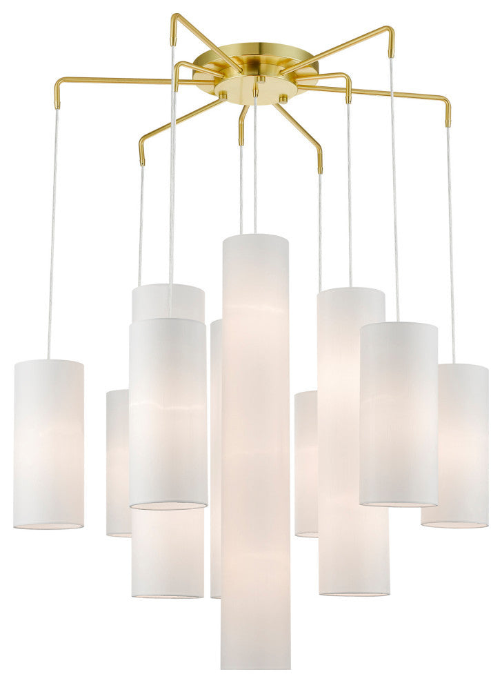 Strathmore 15 Light Satin Brass Foyer Chandelier