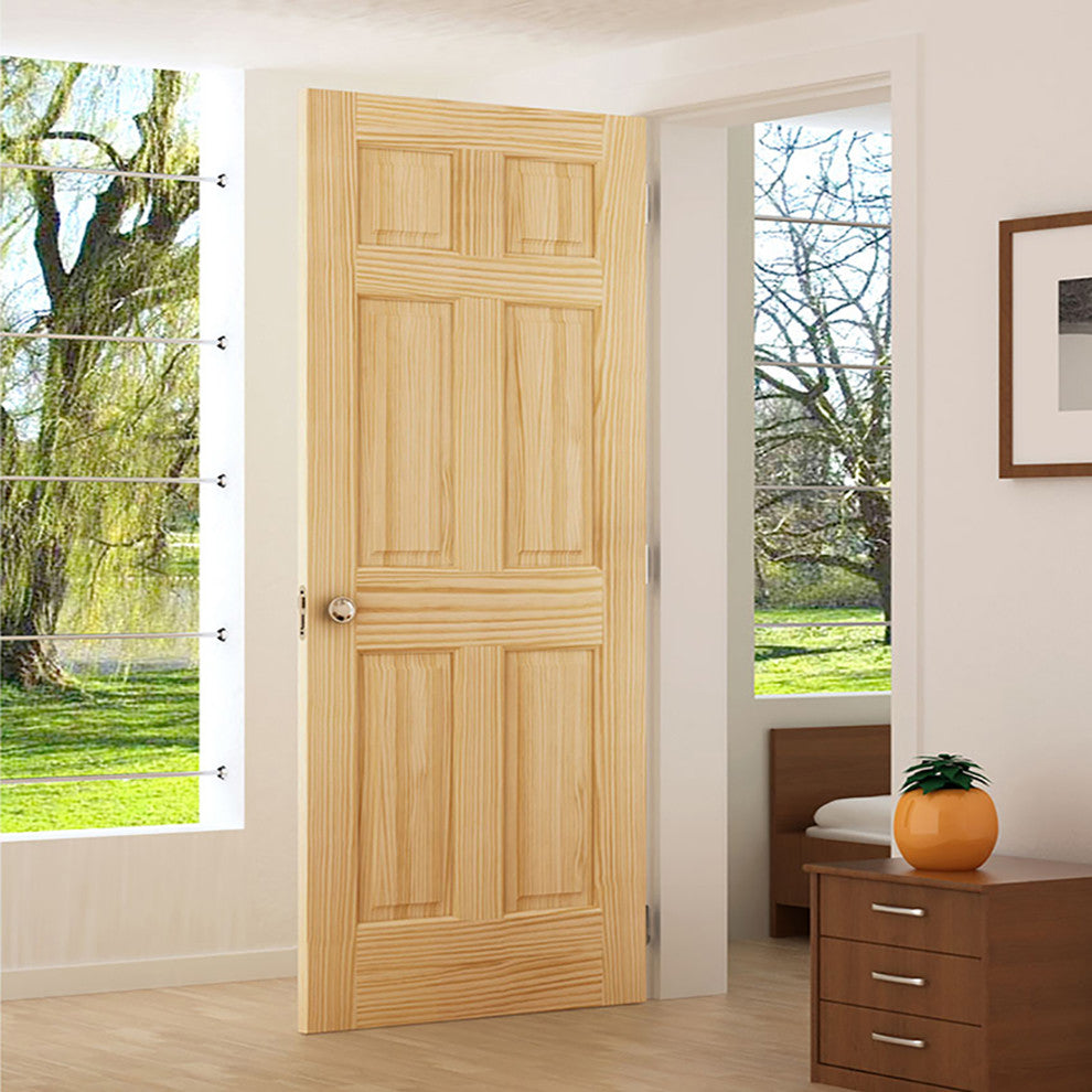 Kimberly Bay Interior Door Colonial 6-Panel, 1.375"x30"x80"