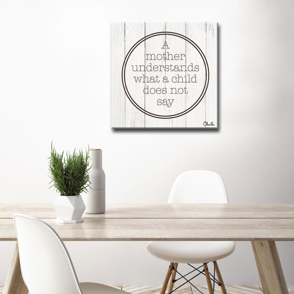 Ready2HangArt Wrapped Canvas Inspirational Wall Art, Mother''s Understand