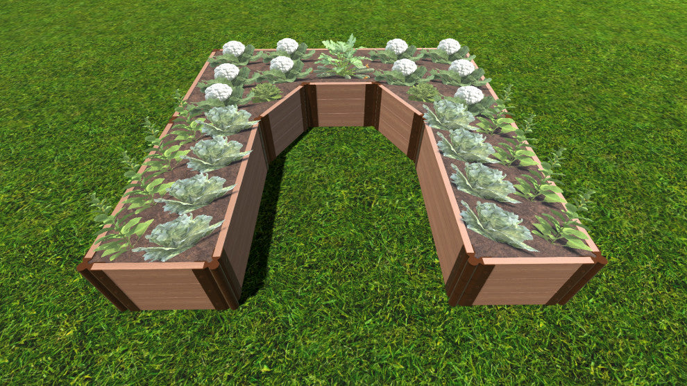 Classic Sienna Walk-In Topolski' 8'x8'x16.5" Raised Garden Bed, 2" Profile