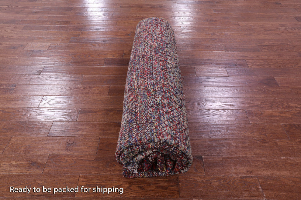 9' 1" X 11' 10" Wool & Silk Savannah Grass Handmade Rug - Q15439