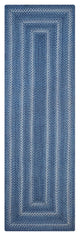 Homespice Decor - 22 x 72" Rectangular Denim Jute Braided Runner