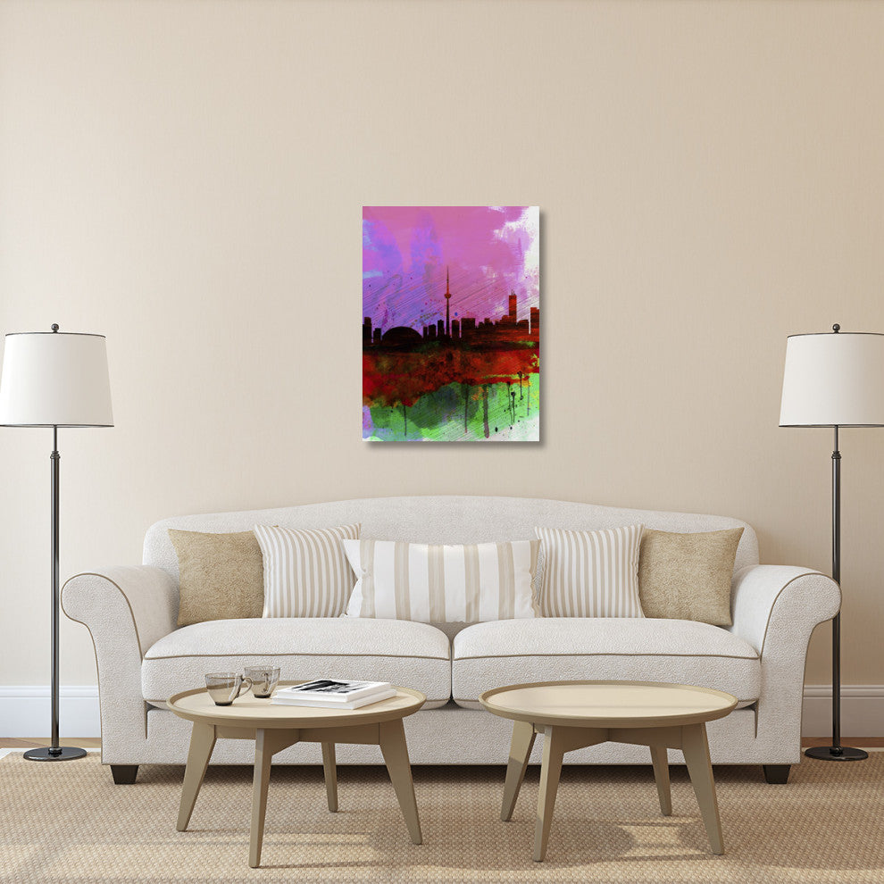 "Toronto Watercolor Skyline" Fine Art Print