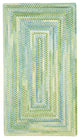 Capel Waterway Yellow 0470_100 Braided Rugs - 7' X 9' Concentric Rectangle