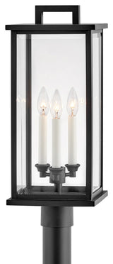 Hinkley Lighting 20011 Weymouth 3 Light 22.25" Tall Post Light - Black