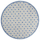 8 Round Blue and Gray Indoor Outdoor Area Rug