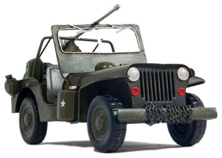 1941 Willys MB Overland Jeep Green Metal Handmade