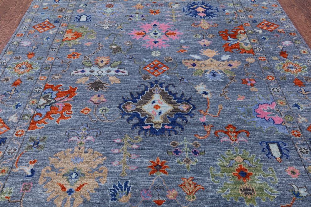 8' 1" X 10' 1" Turkish Oushak Hand Knotted Wool Rug - Q13641