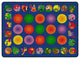Flagship Carpets FE129-32A 5'10"x8' 4" Circletime Learning Rectangle Rug