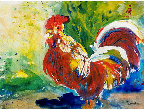 Betsy Drake Red Rooster 30 X 50 Inch Comfort Floor Mat