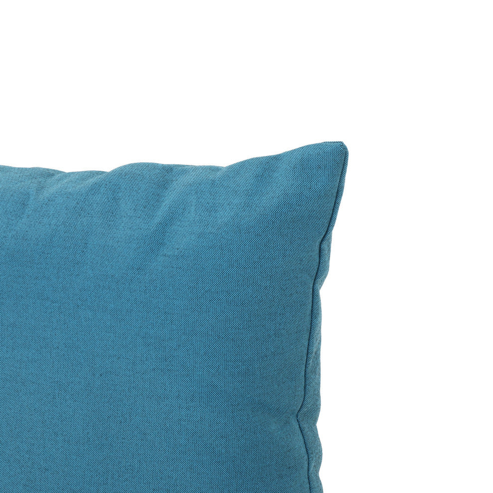 GDF Studio Misty Indoor Teal Water Resistant Square Throw Pillow, Medium, Single