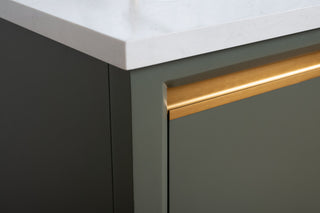 Vanity Art Bathroom Vanity With Sink, Vintage Green, 48" Single