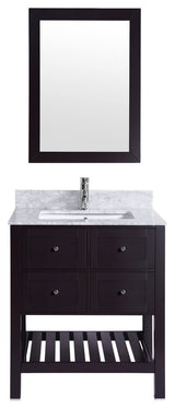 Vanity Cabinet Set Espresso 29.5"W LV6-30B