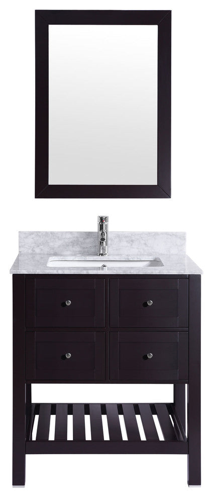 Vanity Cabinet Set Espresso 29.5"W LV6-30B