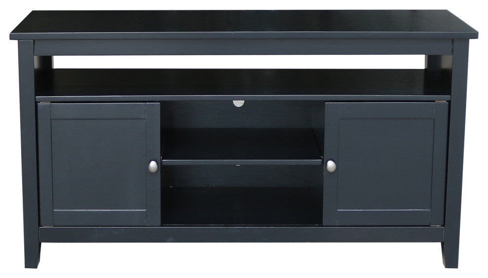 Entertainment / TV Stand with 2 Doors, Black