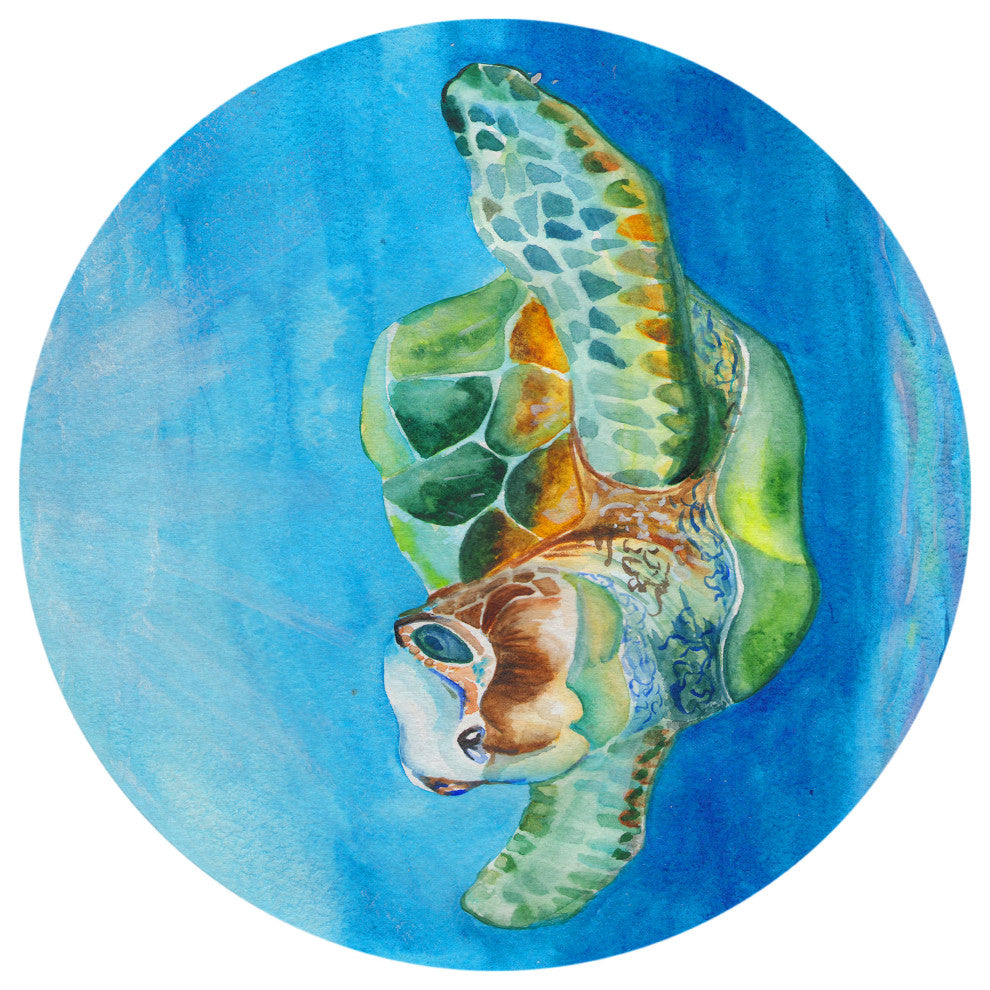 Indoor/Outdoor Harbor HA3 Ocean Machine Washable 8' x 8' Round Rug