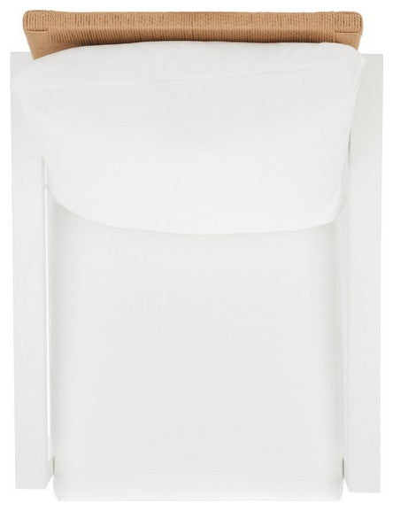 Safavieh Couture Emmalee Cord Back Accent Chair White / Natural