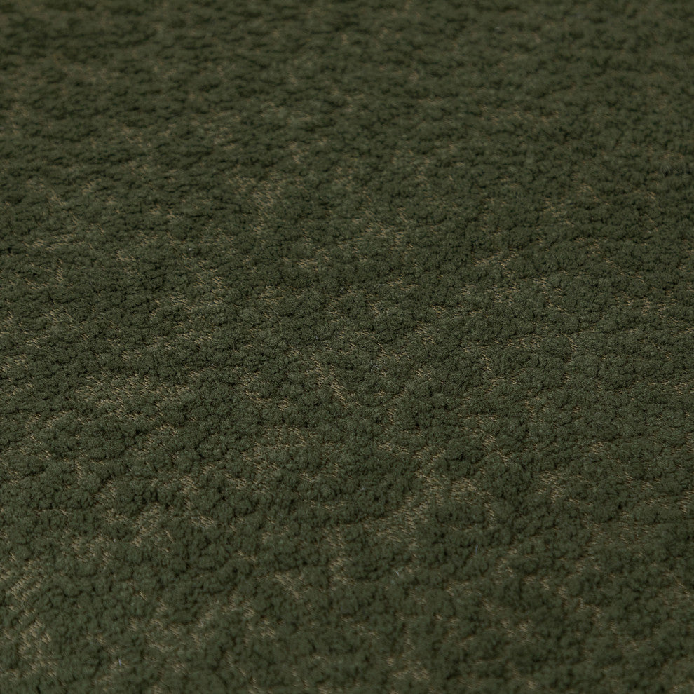 28" Wide Boucle Upholstered Square Armchair, Green