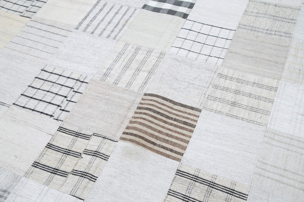 Rug N Carpet - Handmade Oriental 8' 0'' x 10' 0'' Rustic Patchwork Kilim Rug