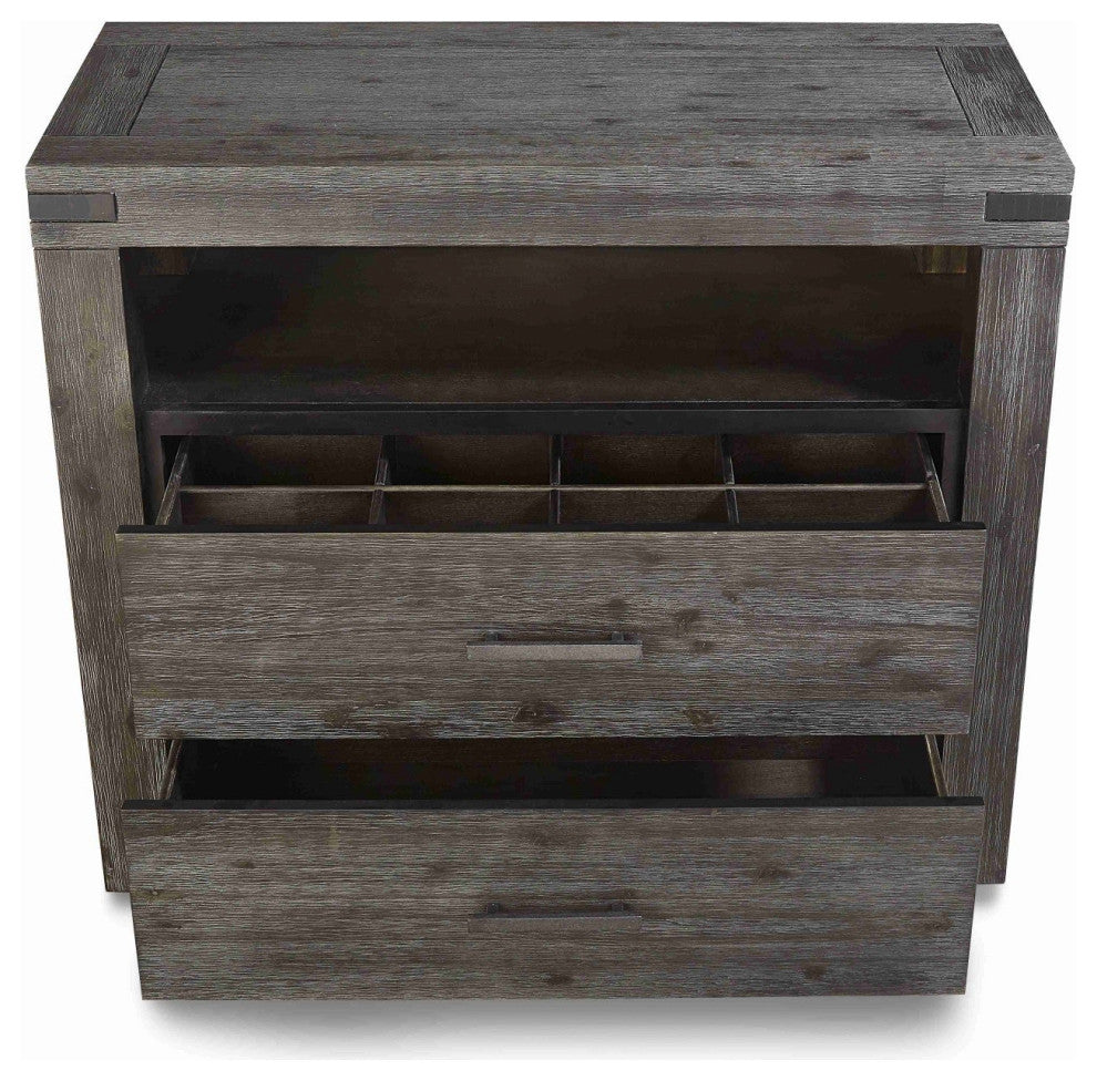Modus Meadow 2 Drawer Media Chest, Graphite