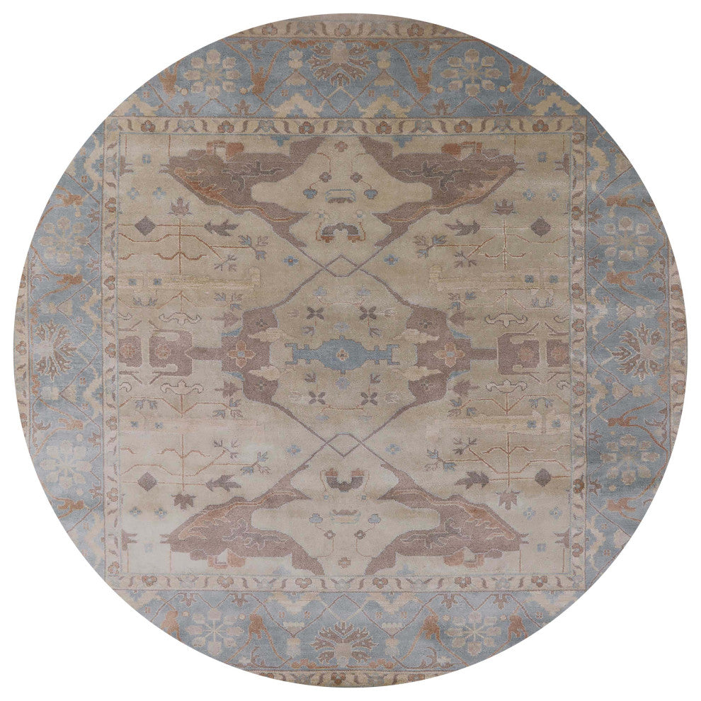 Ahgly Company Indoor Round Mid-Century Modern Area Rugs, 7' Round