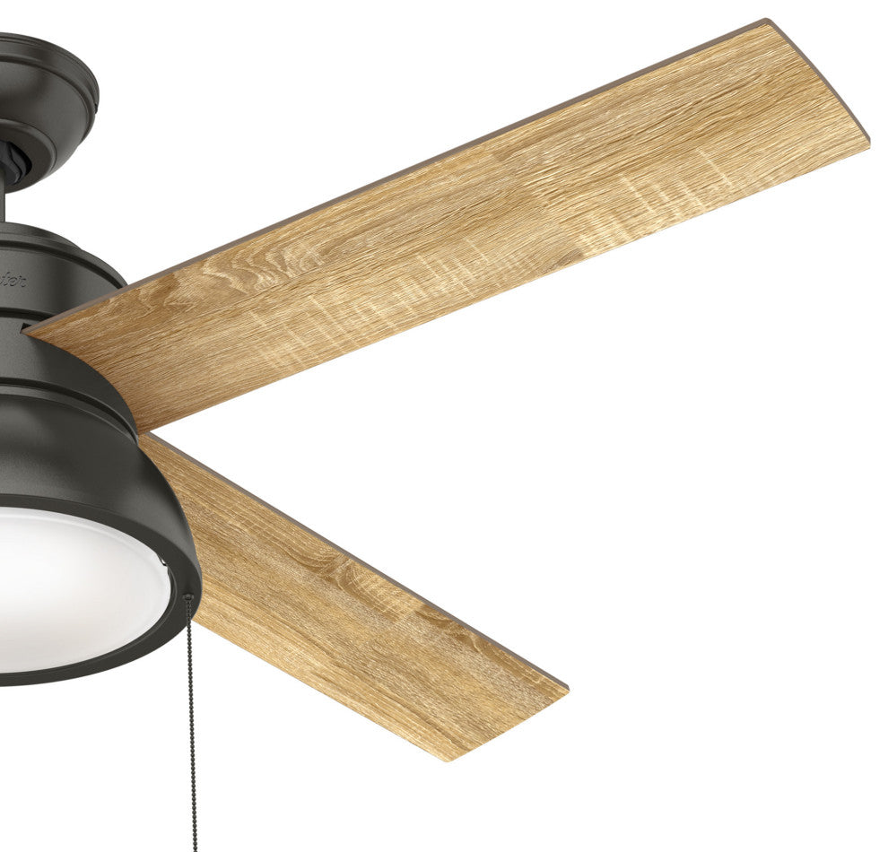 Hunter Fan Company 52" Loki Ceiling Fan With Light Kit, Noble Bronze