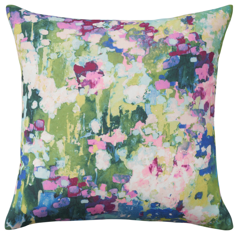 Nourison Home 18"x18" Indoor Plw Garden Gesture Multicolor Throw Pillows