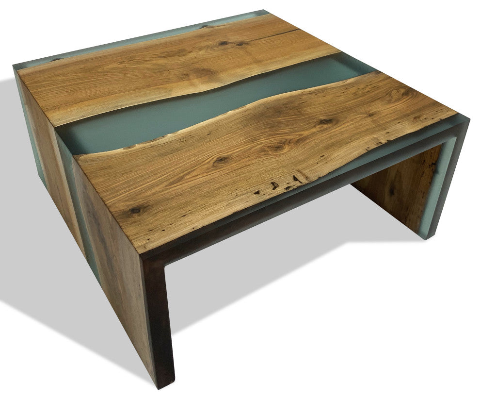 Frosted Waterfall Coffee Table, 47.2"