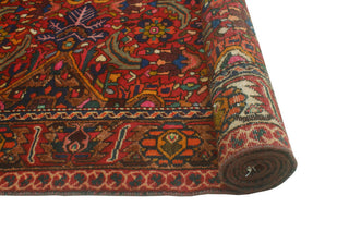 Fine Vintage Distressed Terrell Red/Navy Rug, 5'5 x 9'10