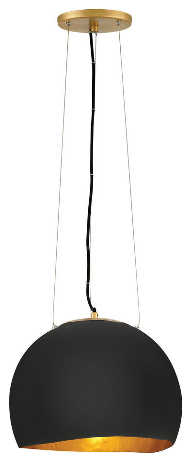 Hinkley Nula Medium Pendant, Shell Black