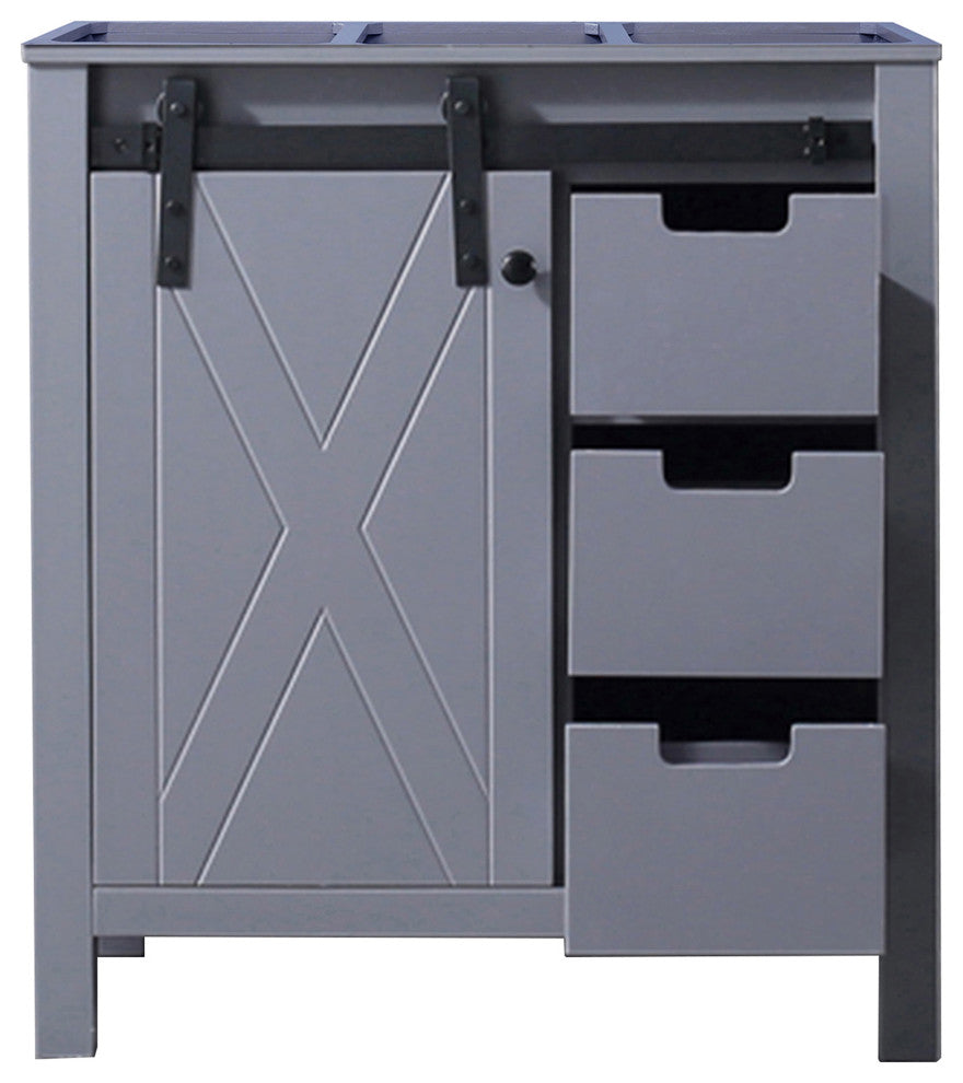 Marsyas 30" Dark Gray Bathroom Organiser Bath Storage Vintage Vanity Cabinet
