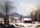 George Henry Durrie Red School House- Winter Wall Decal