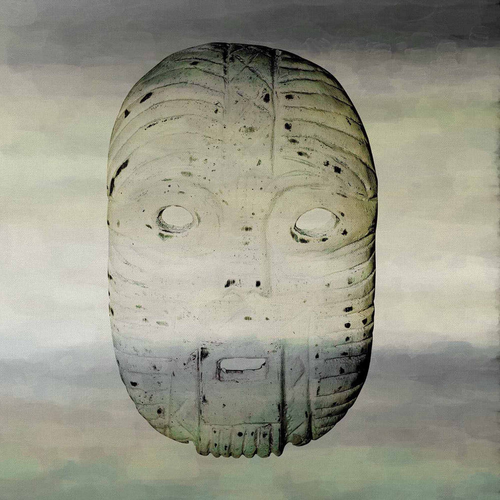 "Ancient Mask" Print on Canvas, 48"x48"