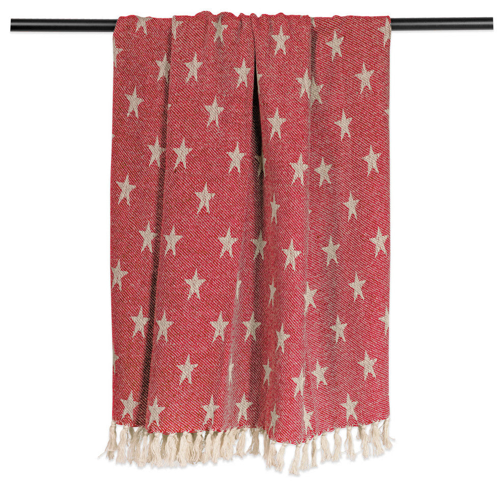 Tango Red Stars Throw
