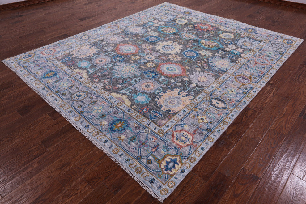 Hand Knotted Turkish Oushak Wool Rug 8' 3" X 10' 0" - Q15726