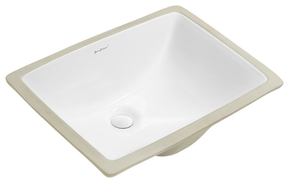 Plaisir 18" Rectangular Under-Mount Bathroom Sink