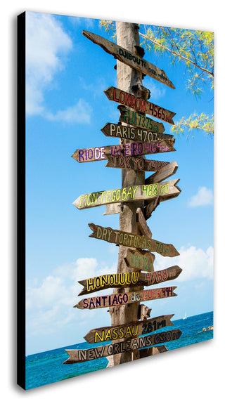 Philippe Hugonnard 'Destination Signs' Canvas Art, 19"x12"