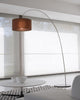 Fog Arch Floor Lamp, White, 85.5"