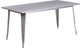 31.5x63 Silver Metal Table