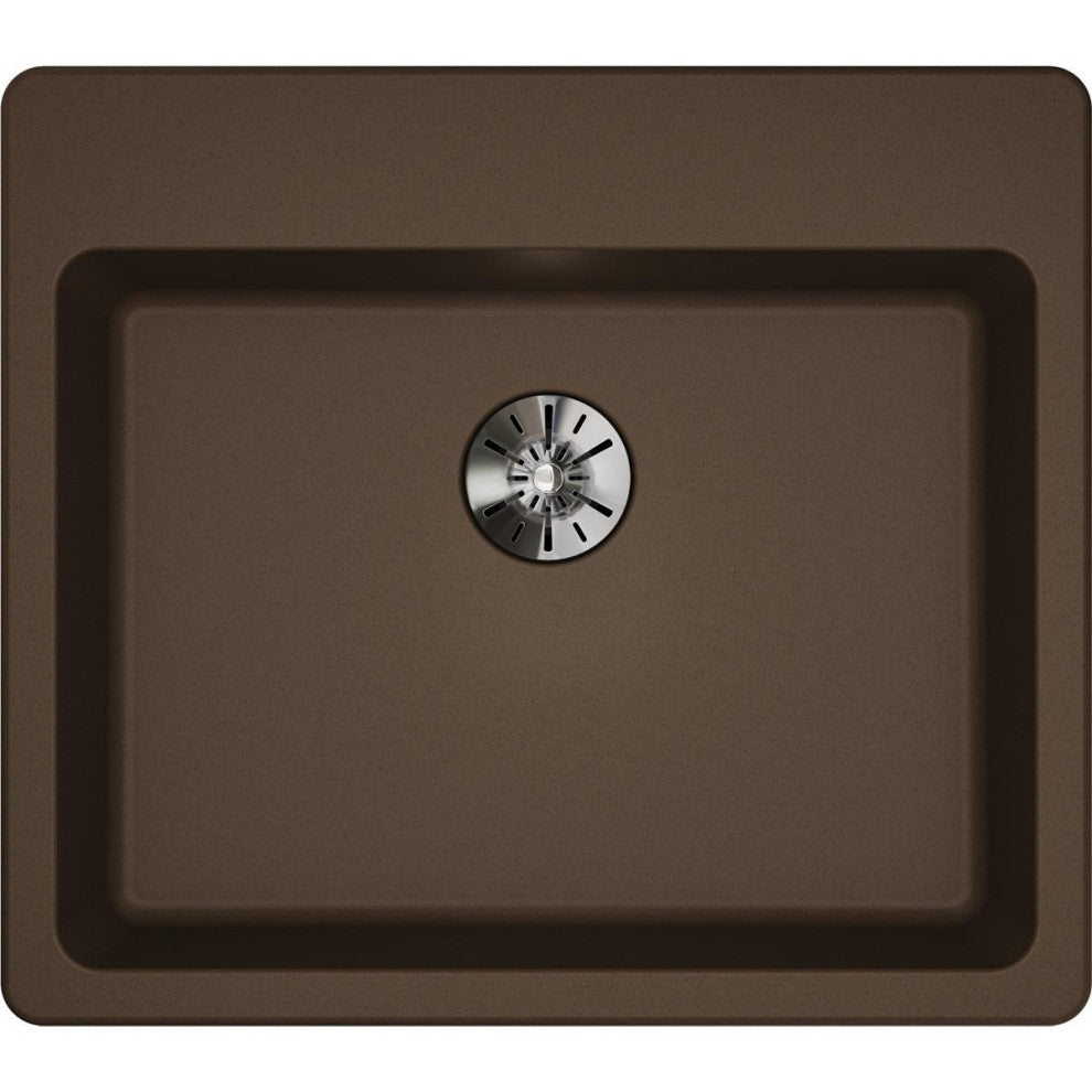 ELGAD2522PDMC0 Quartz Classic 25" x 22" ADA Sink with Perfect Drain, Mocha