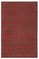 Winnie Contemporary Area Rug, Red/Gray, 5'x7'6"