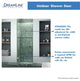 DreamLine Unidoor 23" Frameless Hinged Shower Door, Oil Rubbed Bronze