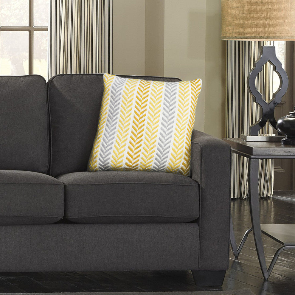Sunny Day Chevron Throw Pillow, 18x18