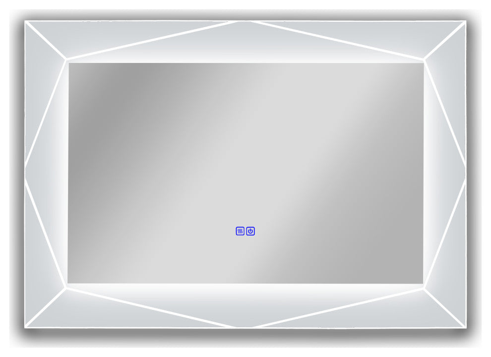 CHLOE Lighting SPECULO Back Lit LED Mirror 6000K, Daylight White, 39"